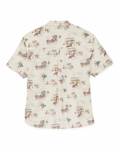 Filson Exclusive / Women's Twill Popover Shirt - Desert Natural Print