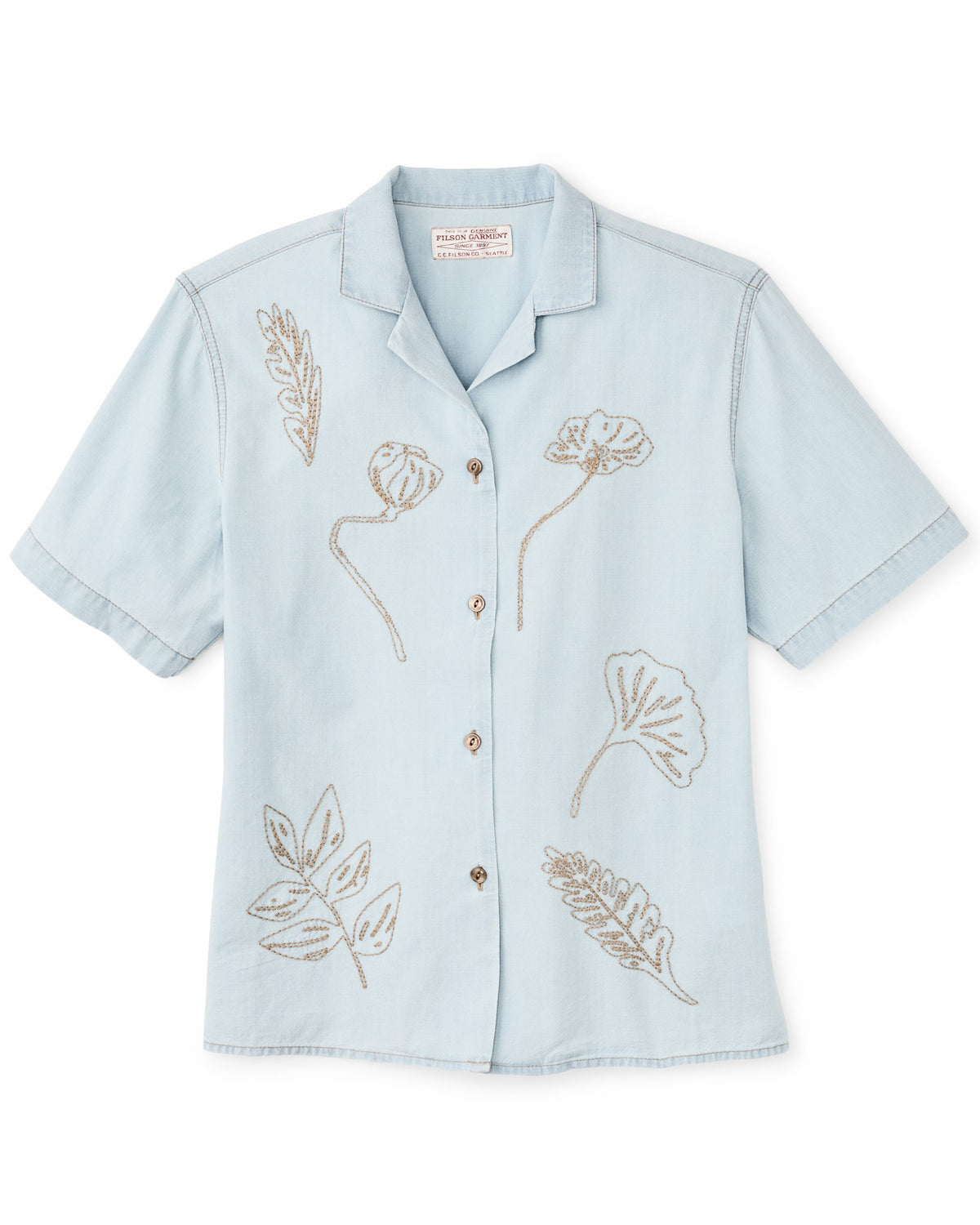Filson Top Pick / Women's Short Sleeve Embroidered Camp Shirt