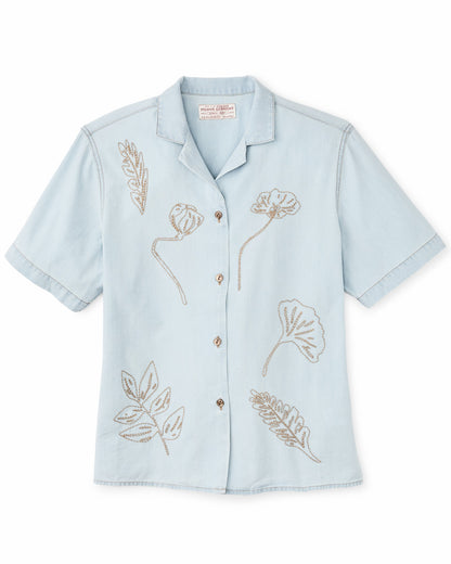 Filson Top Pick / Women's Short Sleeve Embroidered Camp Shirt