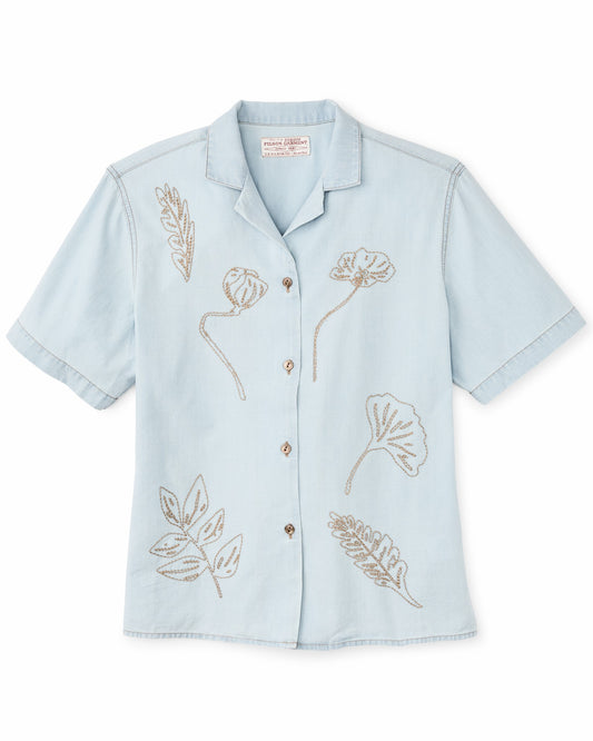 Filson Top Pick / Women's Short Sleeve Embroidered Camp Shirt
