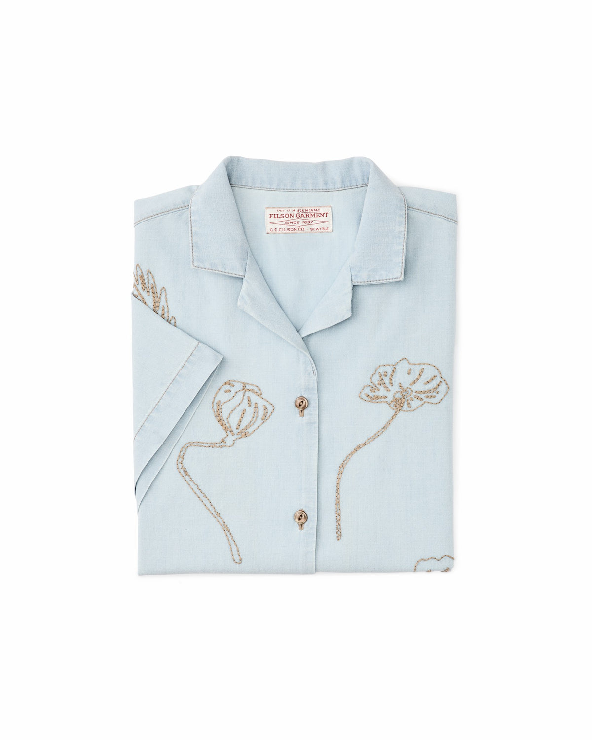 Filson Top Pick / Women's Short Sleeve Embroidered Camp Shirt