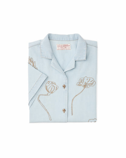 Filson Top Pick / Women's Short Sleeve Embroidered Camp Shirt