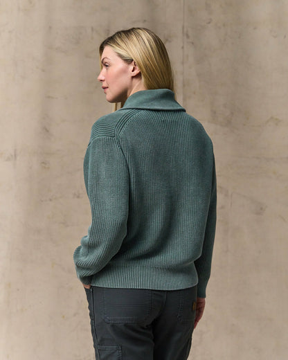 Filson Discount / Women's Cotton Shawl Neck Cardigan - Juniper