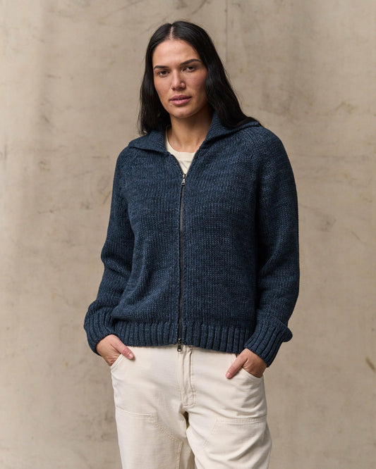 Filson Trending / Women's Cotton Full-zip Cardigan - Navy / Marl