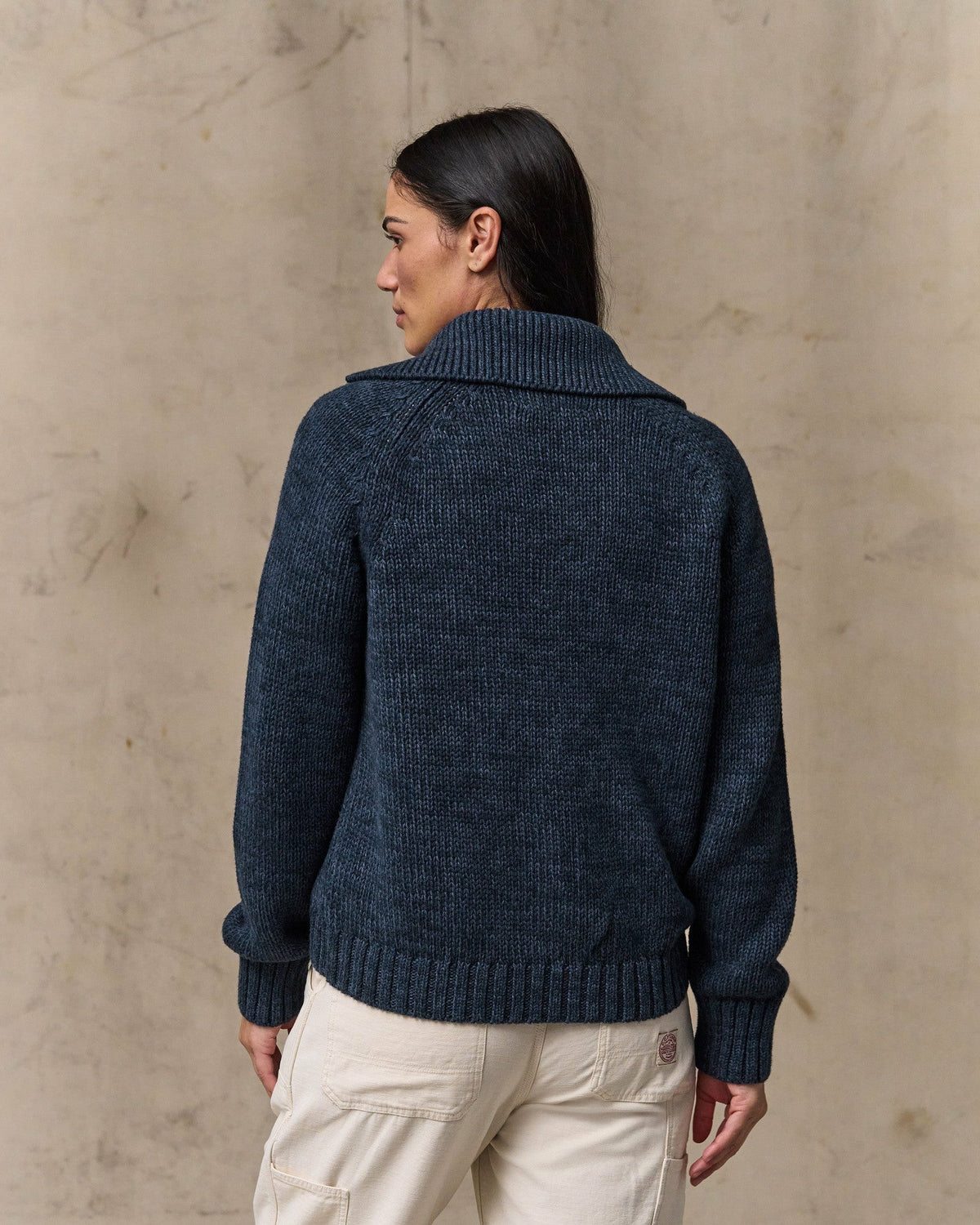 Filson Trending / Women's Cotton Full-zip Cardigan - Navy / Marl