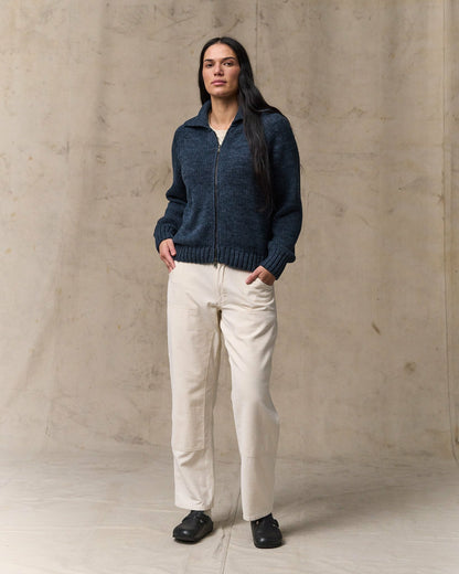 Filson Trending / Women's Cotton Full-zip Cardigan - Navy / Marl