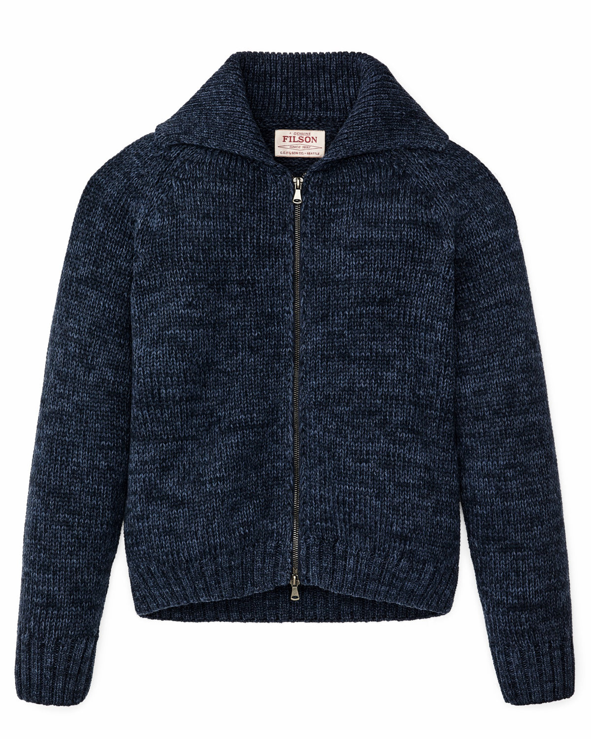 Filson Trending / Women's Cotton Full-zip Cardigan - Navy / Marl