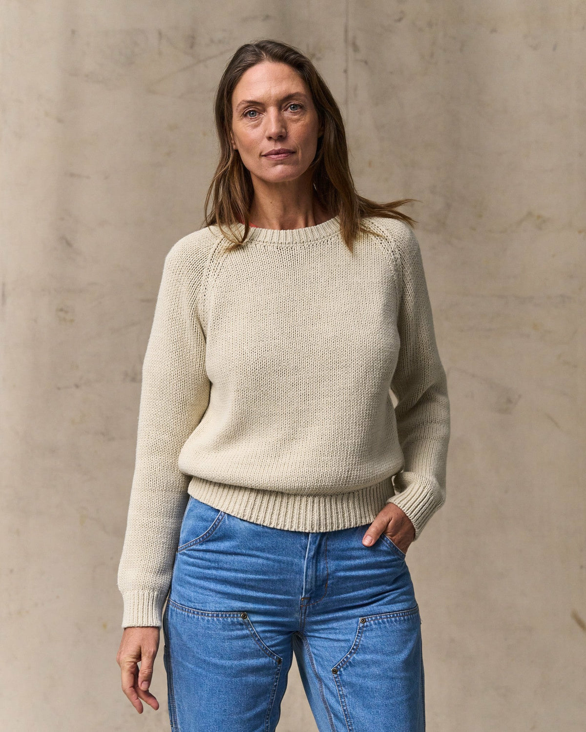 Filson Special Offer / Women's Cotton Crewneck Sweater - Natural