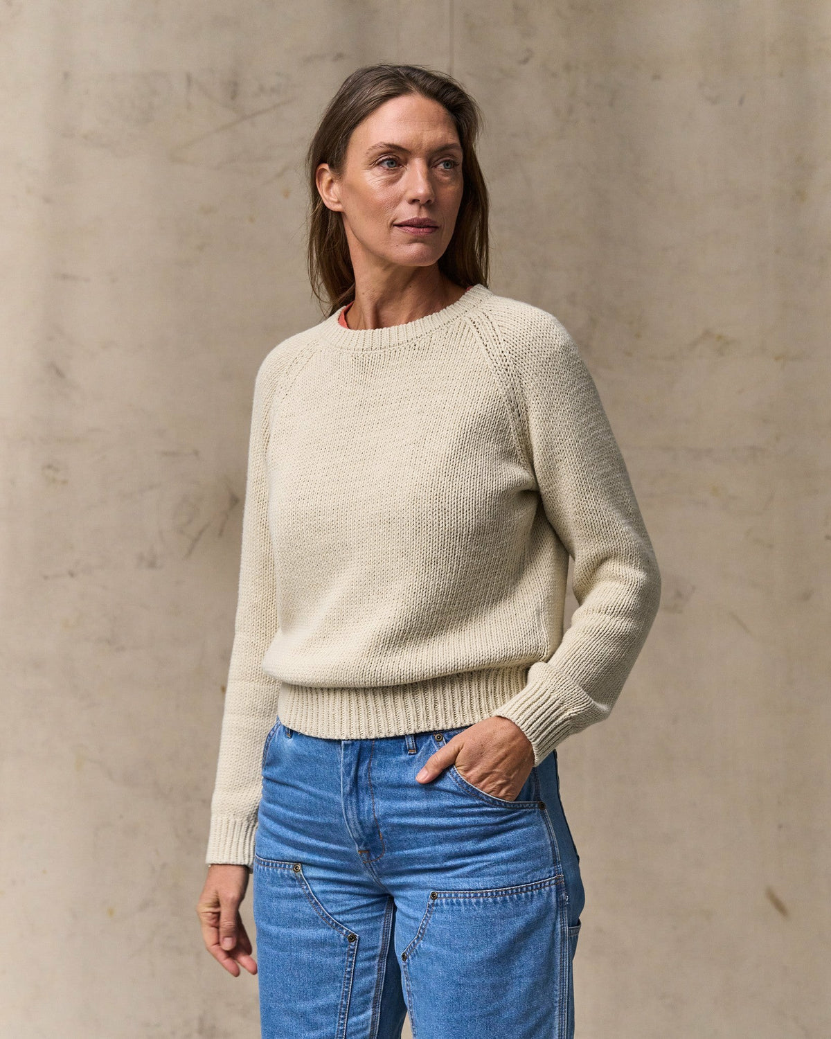 Filson Special Offer / Women's Cotton Crewneck Sweater - Natural