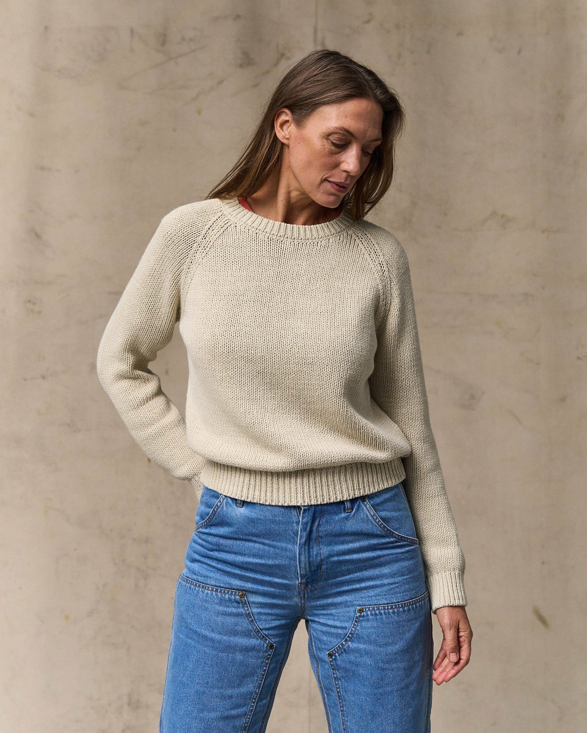 Filson Special Offer / Women's Cotton Crewneck Sweater - Natural