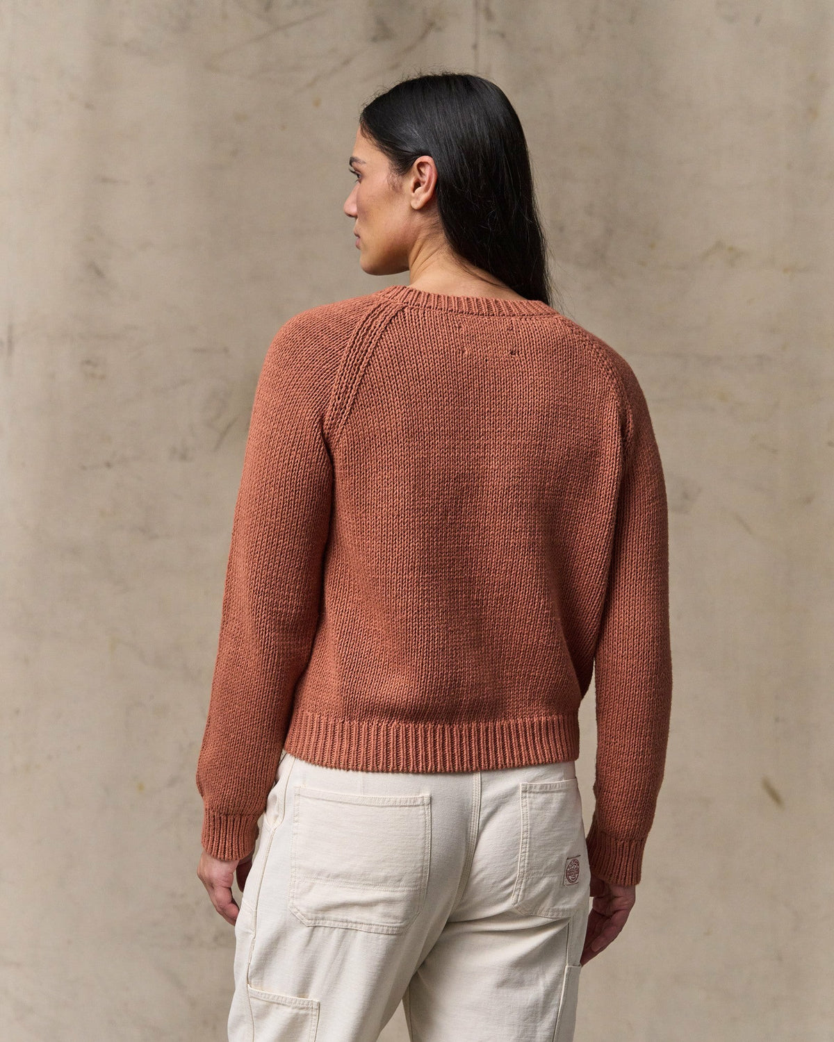 Filson Featured / Women's Cotton Crewneck Sweater - Copper Brown