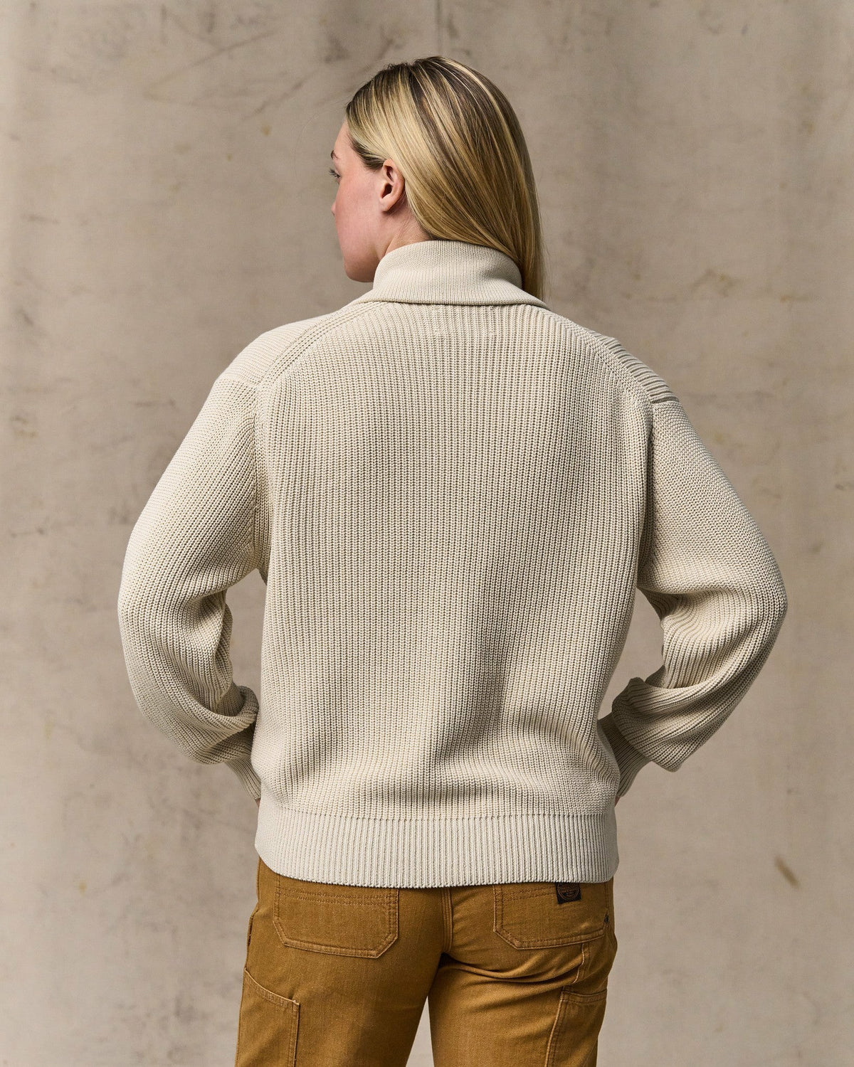 Filson New / Women's Cotton Shawl Neck Cardigan - Natural