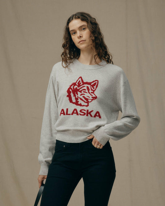 Filson Smart Buy / Women's Graphic Wool Sweater - Heather Gray