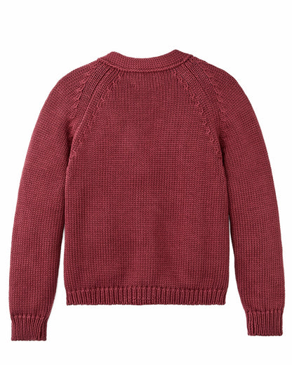 Filson Smart Buy / Women's Rustic Cotton Cardigan - Burgundy