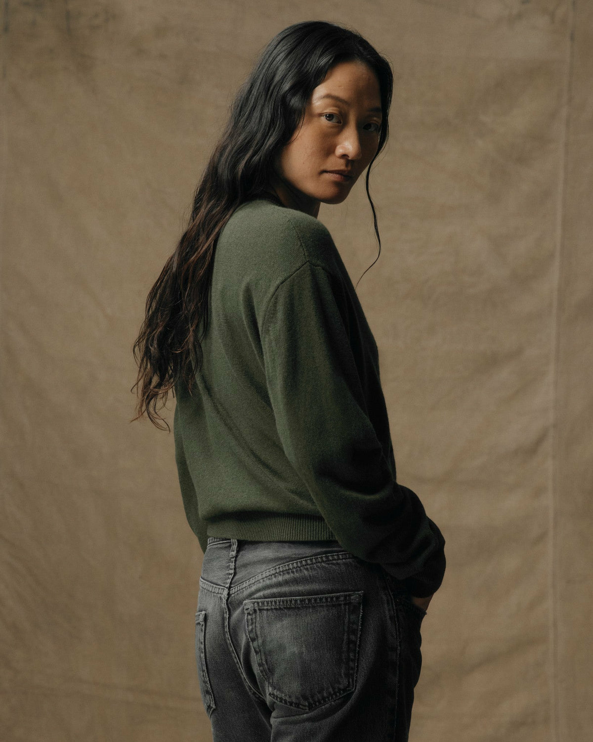Filson Latest / Women's Graphic Wool Sweater - Olive