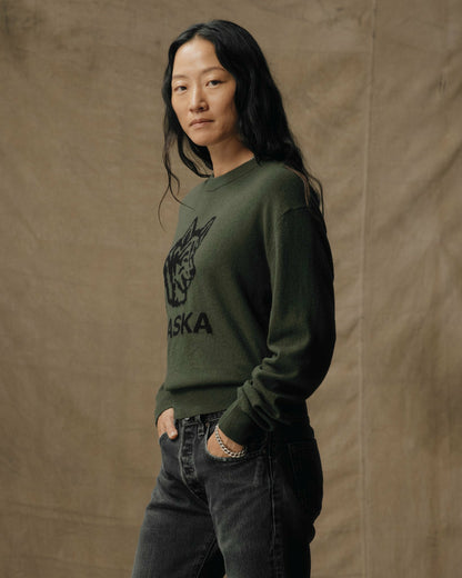 Filson Latest / Women's Graphic Wool Sweater - Olive