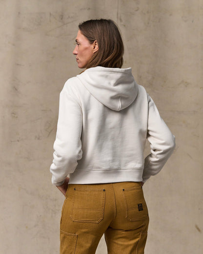 Filson Trusted / Women's French Terry Half-zip Hoodie - Ivory