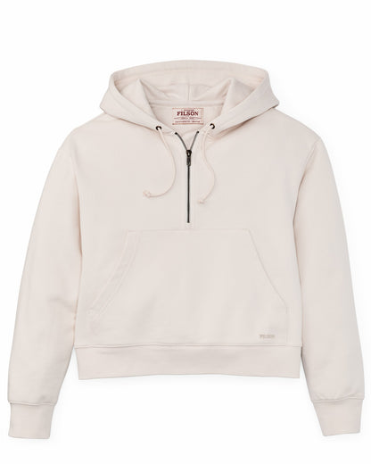 Filson Trusted / Women's French Terry Half-zip Hoodie - Ivory