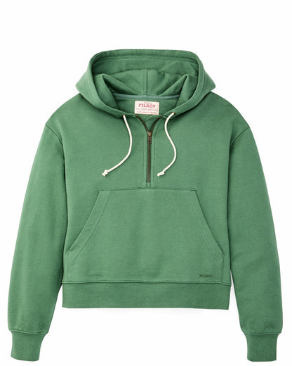 Filson Discount / Women's French Terry Half-zip Hoodie - Light Forest