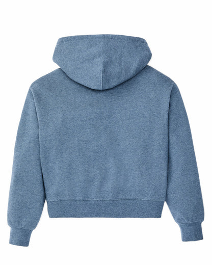 Filson Value / Women's French Terry Half-zip Hoodie - Light Blue