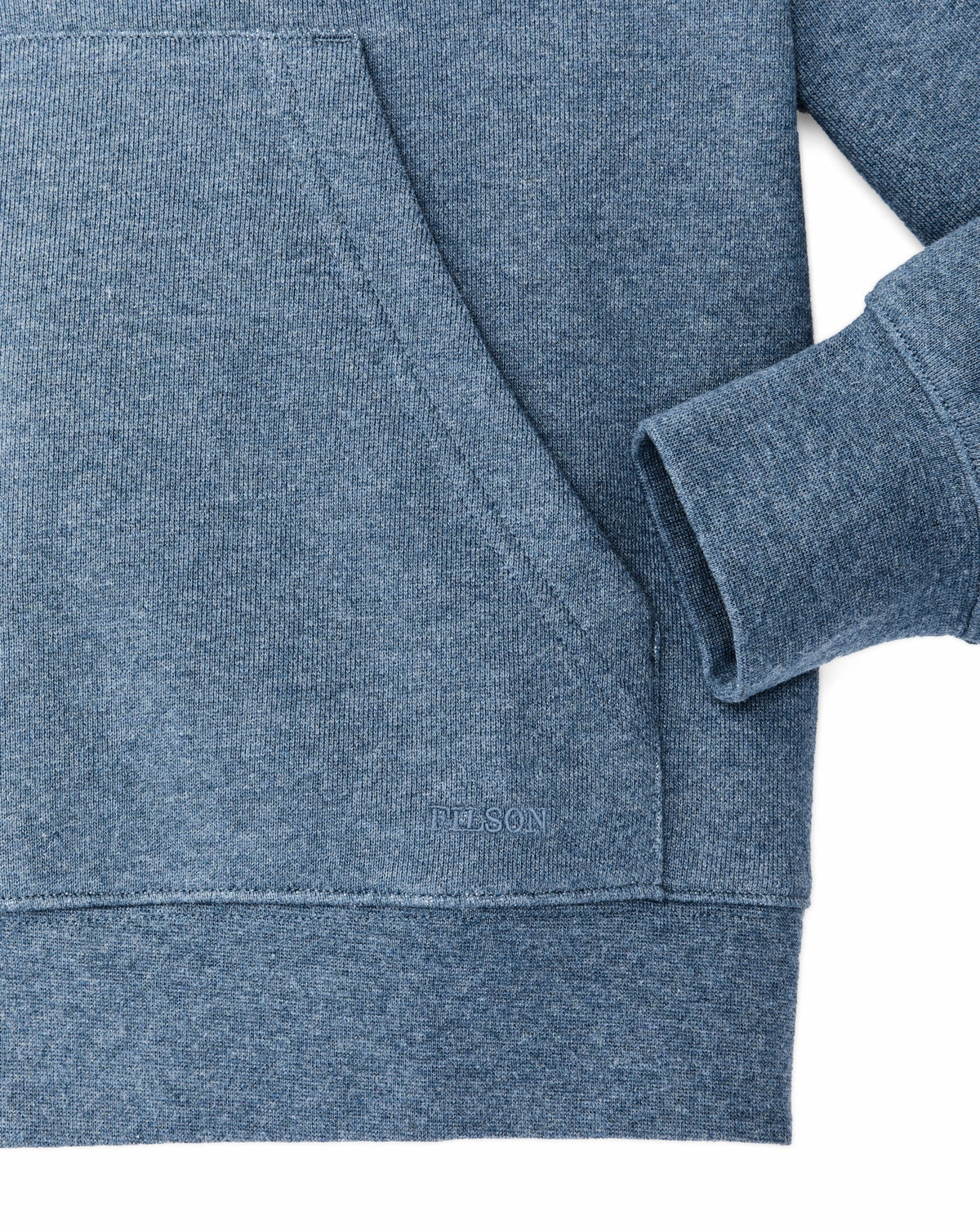 Filson Value / Women's French Terry Half-zip Hoodie - Light Blue