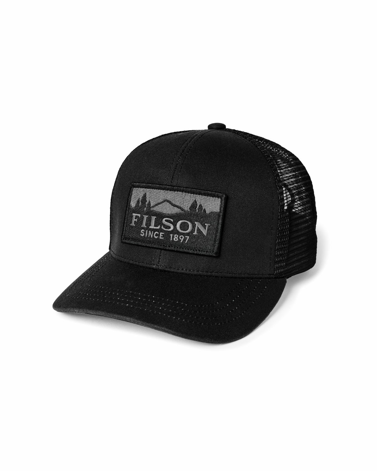 Filson Trusted / Scenic Waxed Logger Mesh Cap - Black