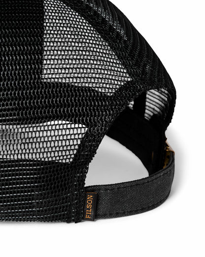 Filson Trusted / Scenic Waxed Logger Mesh Cap - Black