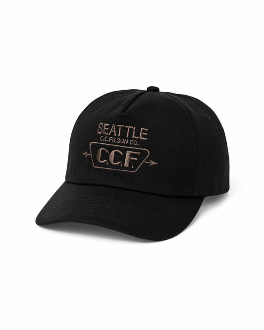Filson Quality / Seattle Graphic Trucker Cap - Black
