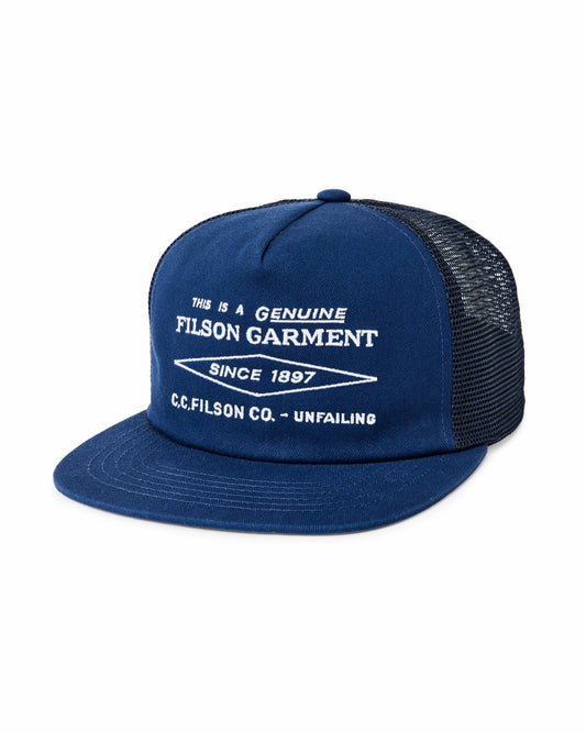 Filson Hot Sale / Diamond Trucker Mesh Cap - Blue