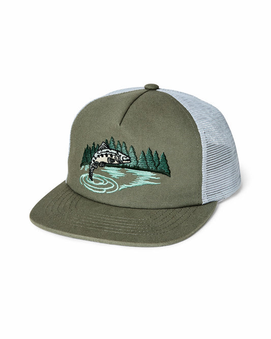 Filson Signature / Trout Trucker Mesh Cap - Dusty Pine