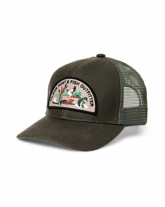 Filson Deals / Logger Mesh Cap - Otter Green / Hunt Fish