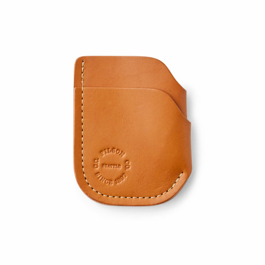 Filson Discount / Bridle Leather Front Pocket Cash & Card Case - Tan Leather