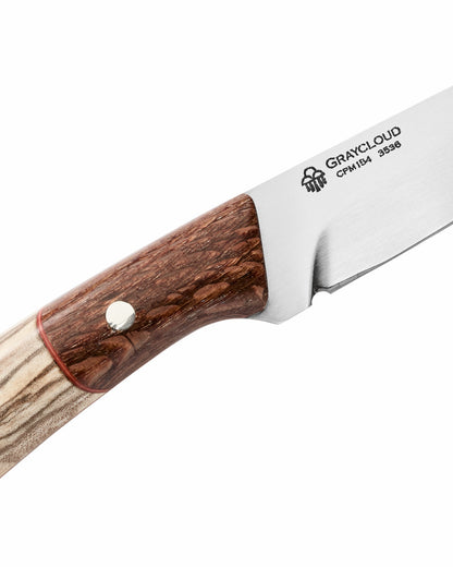 Filson Classic / Graycloud Tracker Knife - Spalted Alder / Leopardwood