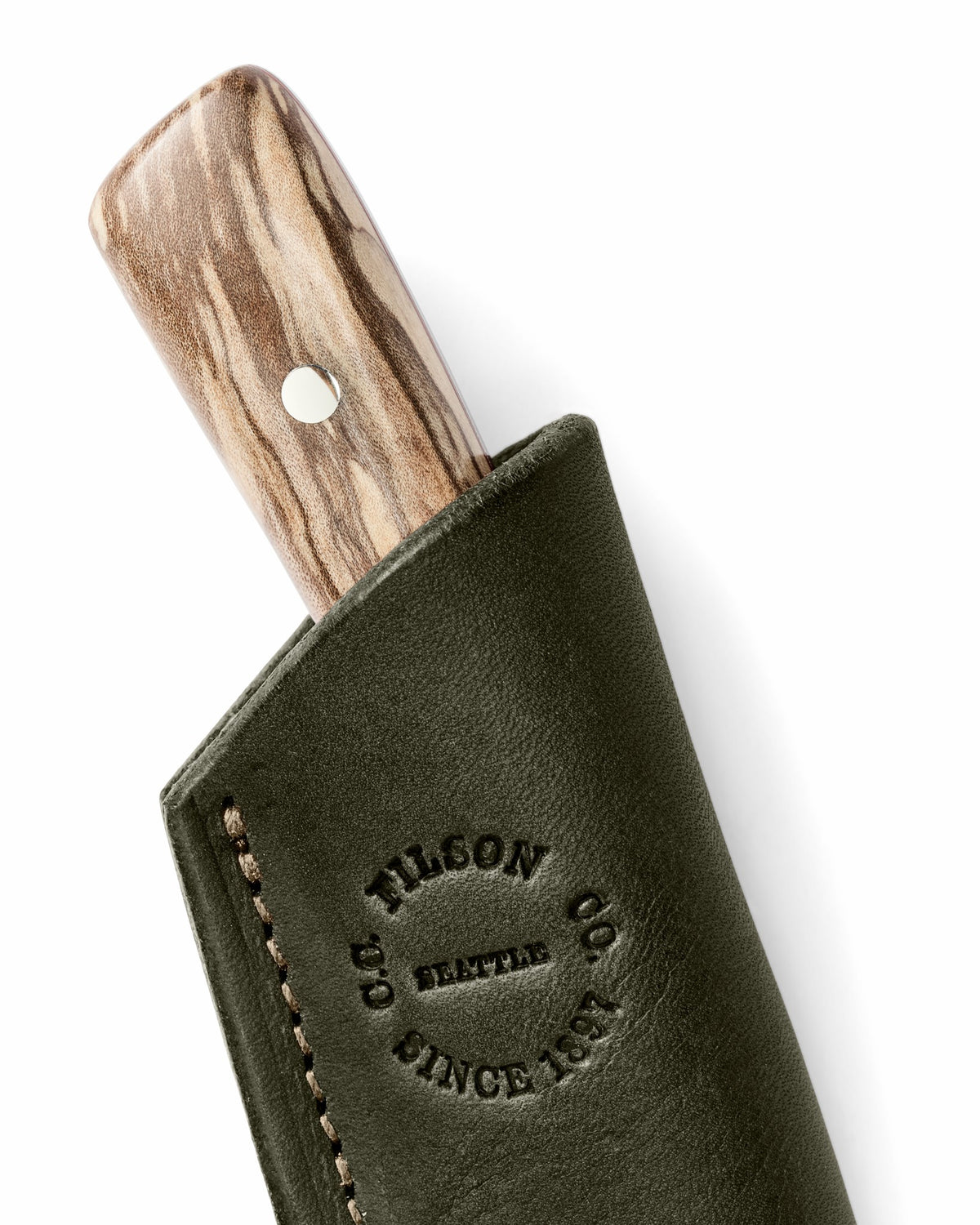 Filson Classic / Graycloud Tracker Knife - Spalted Alder / Leopardwood