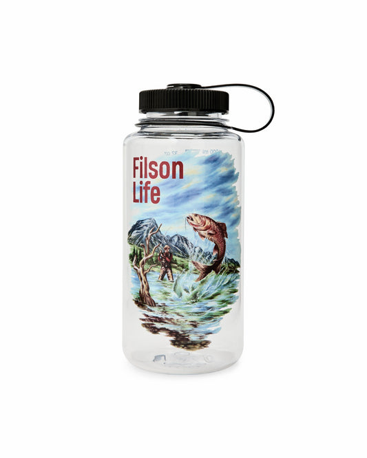 Filson Signature / Fishing Graphic Nalgene Bottle - Clear