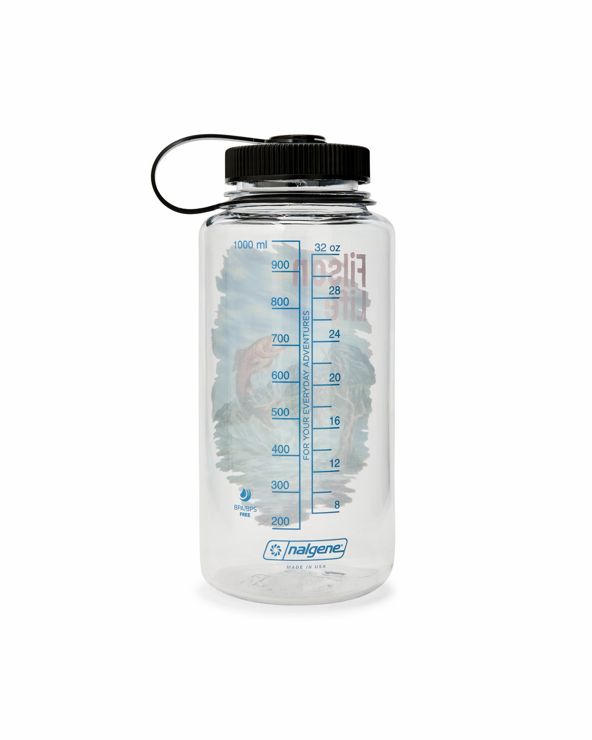 Filson Signature / Fishing Graphic Nalgene Bottle - Clear
