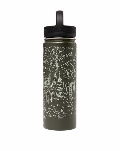 Filson Exclusive / Insulated Water Bottle - Green / Wildlife