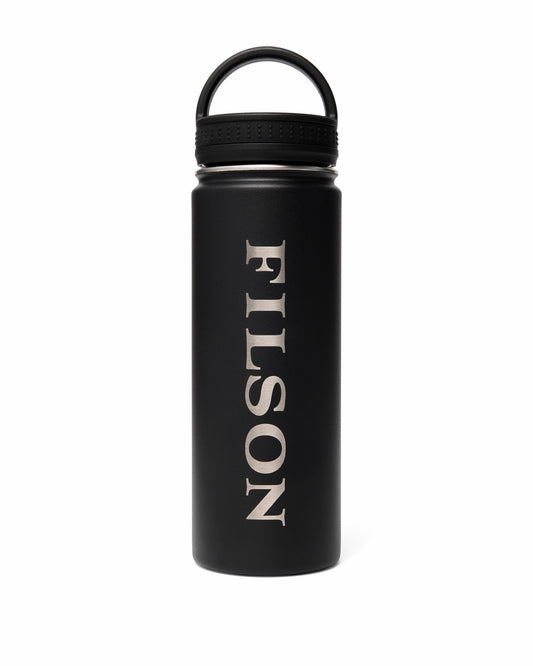 Filson Classic / Insulated Water Bottle - Black / Logo