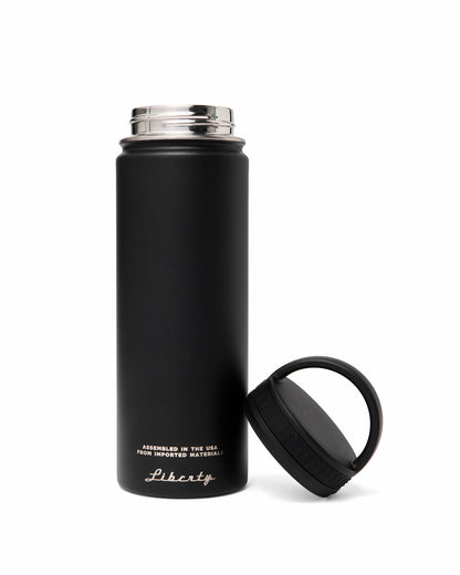Filson Classic / Insulated Water Bottle - Black / Logo