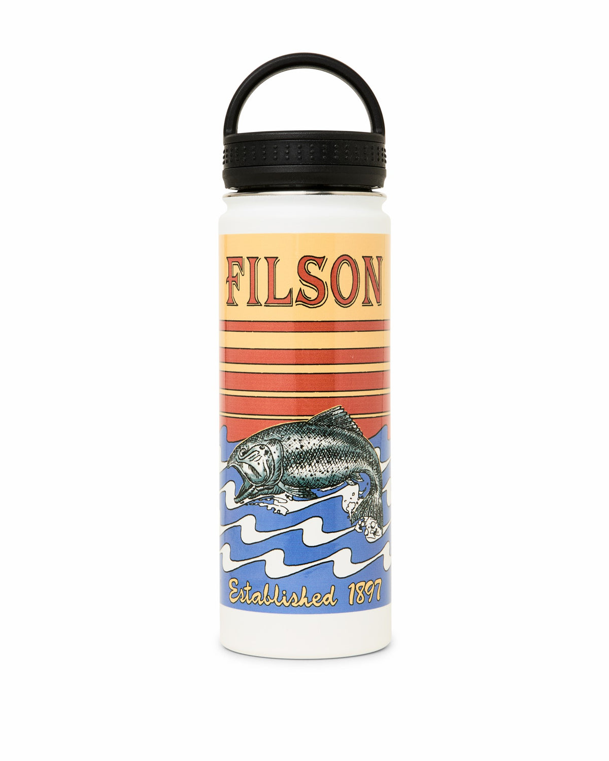 Filson Hot Sale / Insulated Water Bottle - White / Dusk Fish