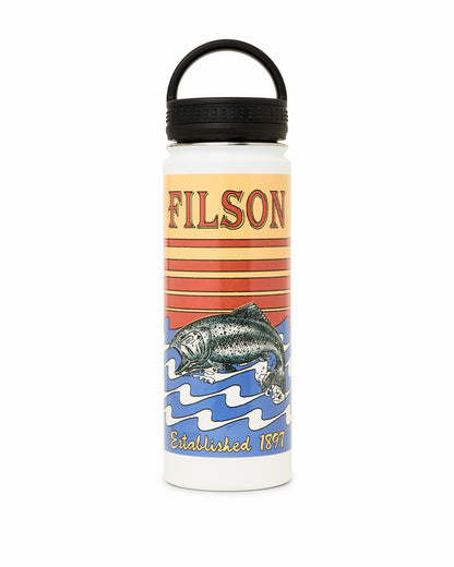 Filson Hot Sale / Insulated Water Bottle - White / Dusk Fish