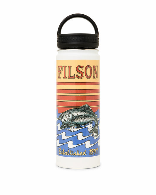 Filson Hot Sale / Insulated Water Bottle - White / Dusk Fish