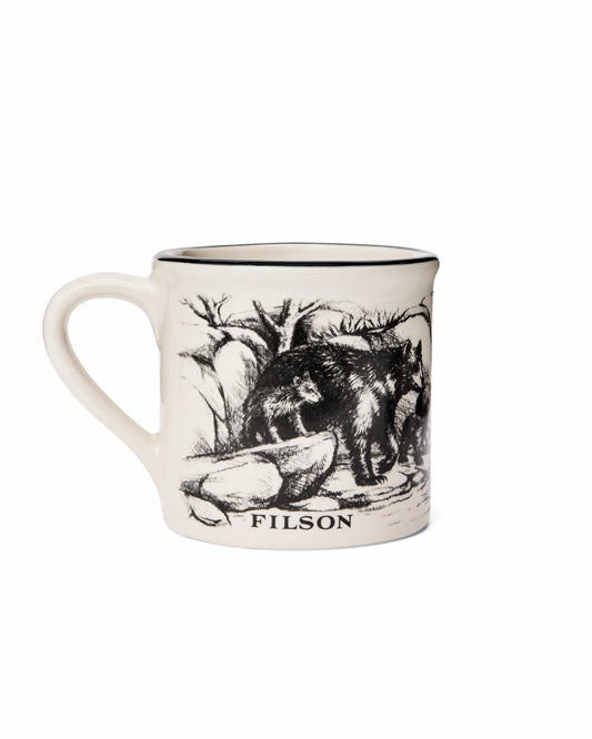 Filson Everyday / Stoneware Mug - Natural / Bears