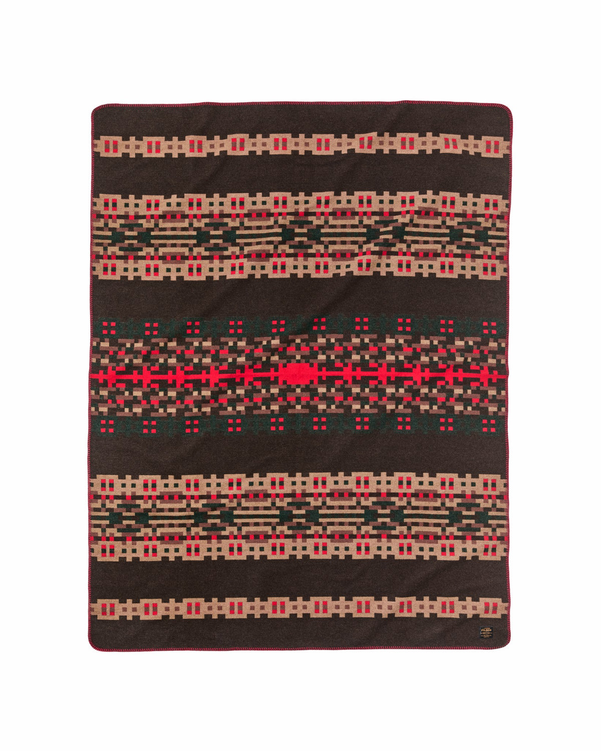 Filson New / Wool-blend Blanket - Brown / Port Multi