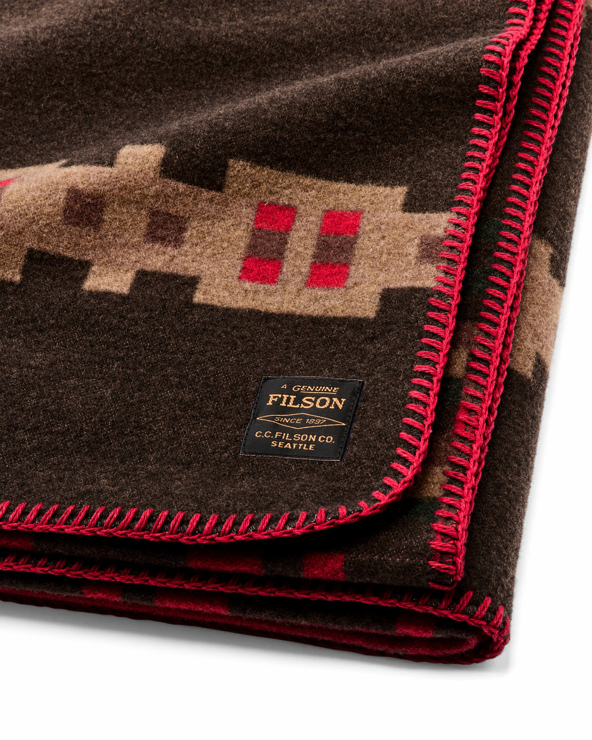 Filson New / Wool-blend Blanket - Brown / Port Multi