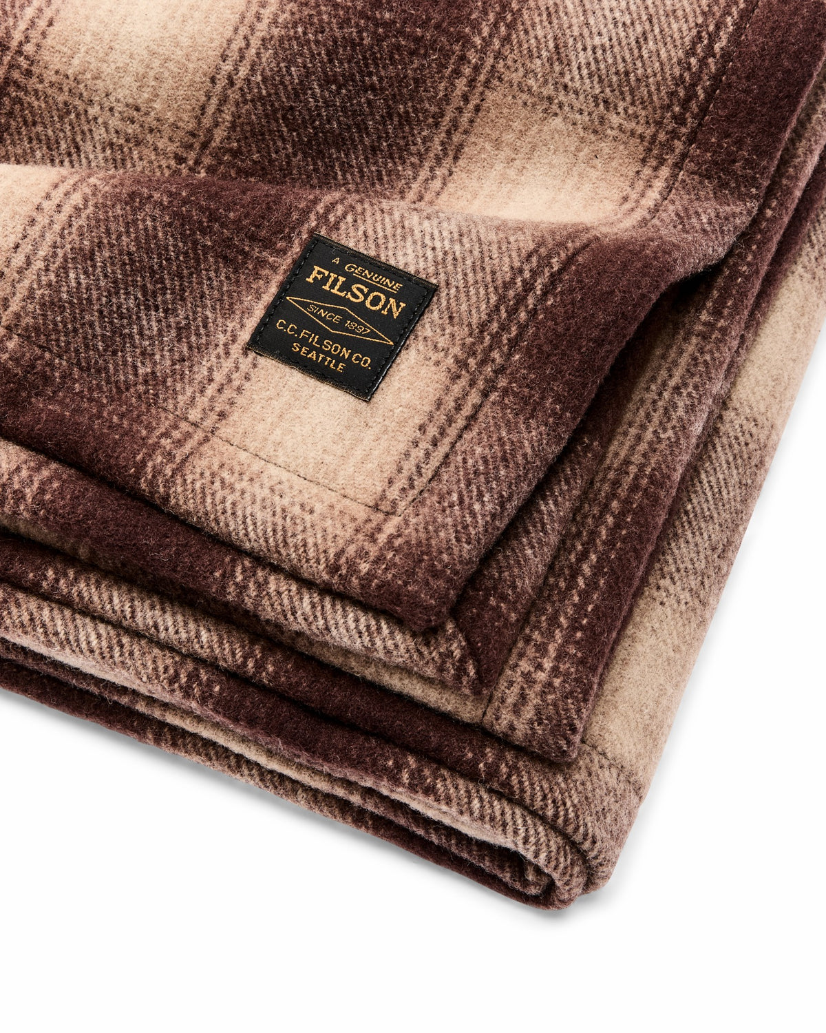 Filson Deals / Mackinaw Wool Surplus Blanket - Brown / Tan Ombre