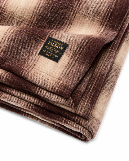 Filson Deals / Mackinaw Wool Surplus Blanket - Brown / Tan Ombre