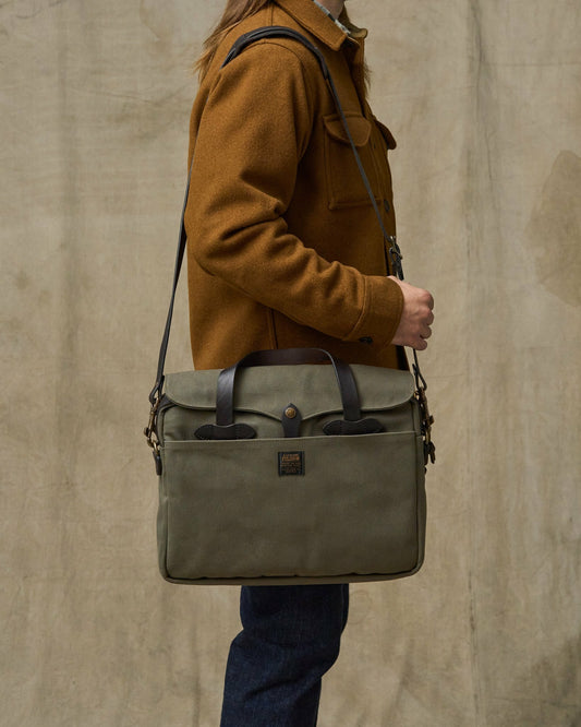 Filson Featured / Rugged Twill Original Briefcase - Otter Green