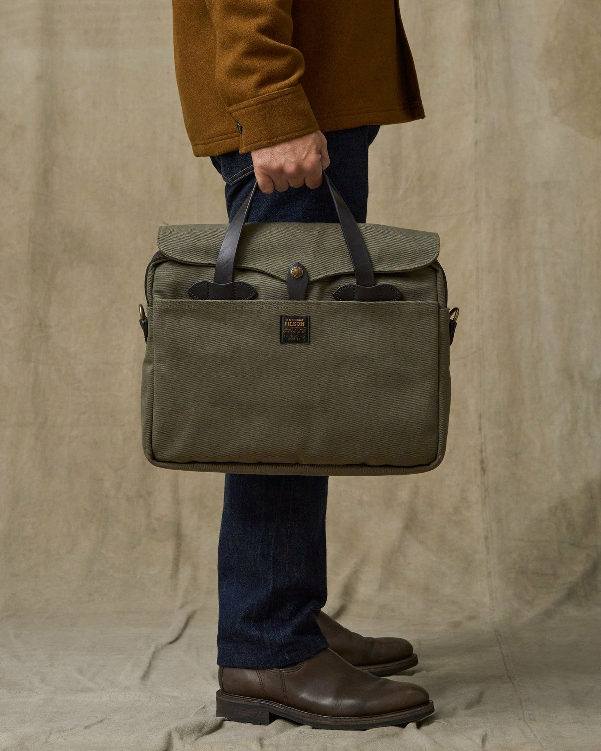 Filson Featured / Rugged Twill Original Briefcase - Otter Green