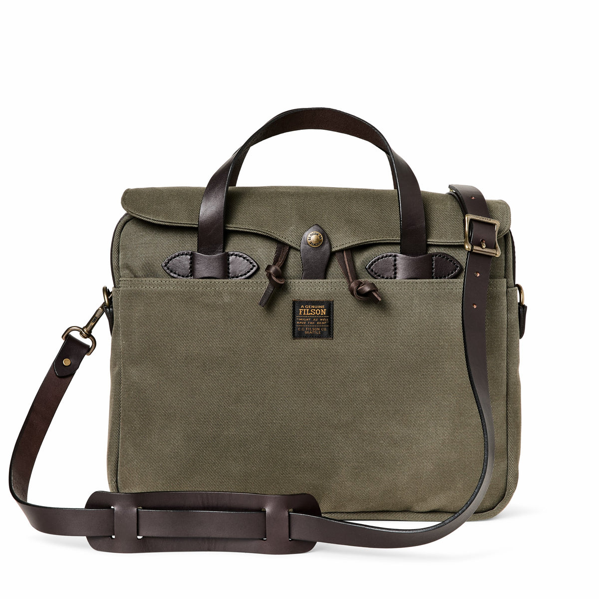 Filson Featured / Rugged Twill Original Briefcase - Otter Green